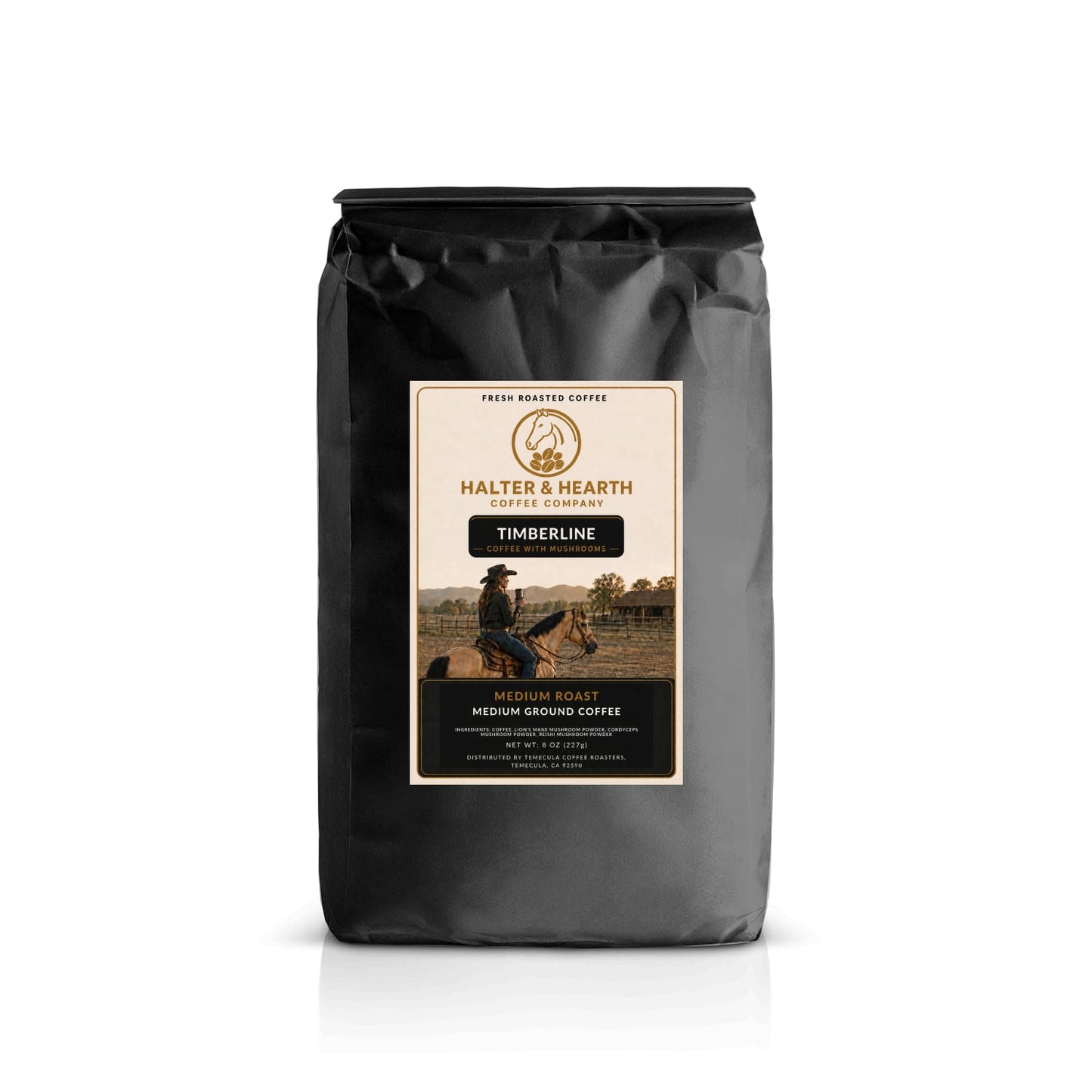 Timberline - Ground Coffee with Mushrooms - Medium Roast